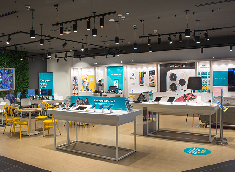 Optus Sabel Interactive displays and customer engagement case